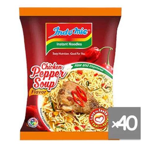 Indomie Noodles Chicken Pepper Soup Flavour 70g X 40 Waziri