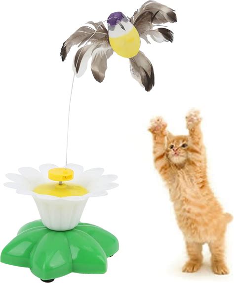 Bordstract Flying Bird Cat Toy Electric Rotating Pet Toys Self Play