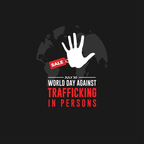 World Day Against Trafficking In Persons July 30 Background Vector