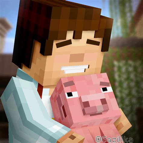 Minecraft Story Mode | Jesse and Reuben by Gazillka on DeviantArt