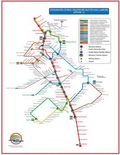 Orange Line Metro Lahore Route Map