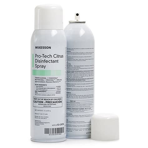 Mckesson Pro Tech Surface Disinfectant Cleaner Alcohol Based Aerosol