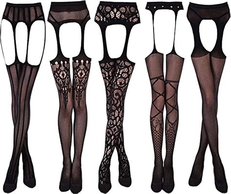Women S Pack Sexy Lingerie Babydoll Stretch Stockings Sleepwear Party Dress Pack Black