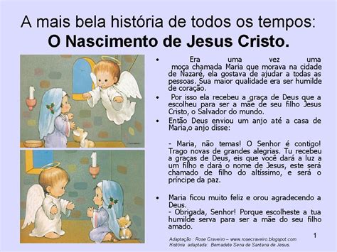 Historia Do Nascimento De Jesus Para Educa O Infantil