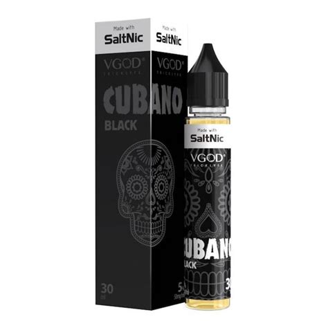 Cubano Black By Vgod Salt Nic Vapors Dubai