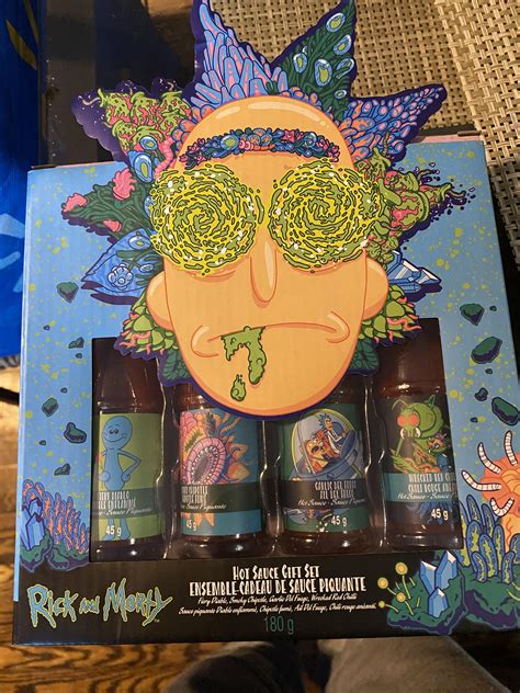 Got The Same Hot Sauce As Last Year But Apparently In A Different Dimensions Box R Rickandmorty