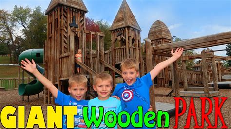 Huge Wooden Fort Playground Park Youtube