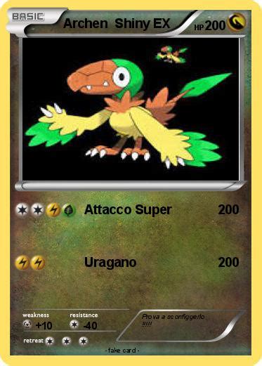 Pokémon Archen Shiny EX - Attacco Super - My Pokemon Card