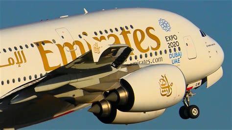 10 Awesome Emirates Airbus A380 Landings And Takeoffs Melbourne Airport Plane Spotting Youtube