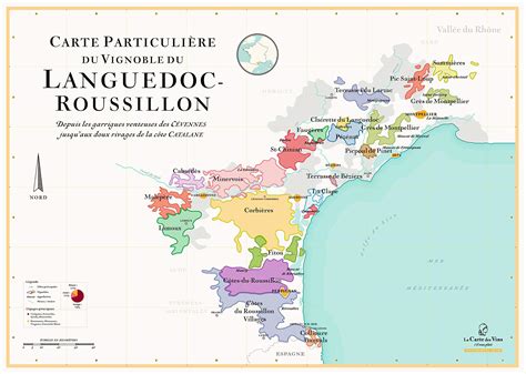 Languedoc-Roussillon Wine Map, 44% OFF