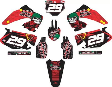 Kit Adesivos Graficos Honda Motocross Cr 125 Frete Grátis