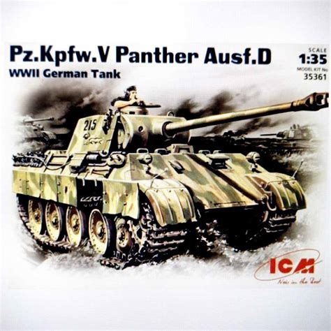 ICM 35361 Pz Kpfw V Ausf D Panther Tank 1 35 Scale Brooks Models