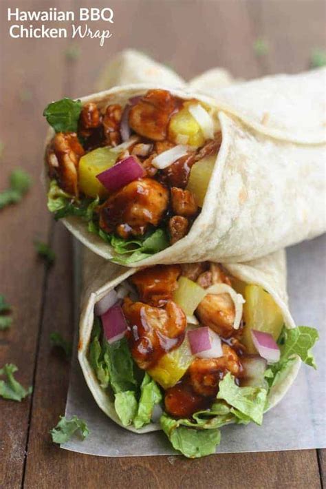 Hawaiian Bbq Chicken Wraps Tastes Better From Scratch