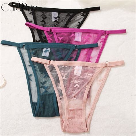 Cutebyte Fashion Women Bikini Underwear Lace G String Panty Lingerie Brief Perspective S Xl