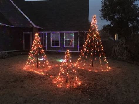 Top 5 Easy Diy Outdoor Christmas Tree Made Of Lights This Year Residence Style