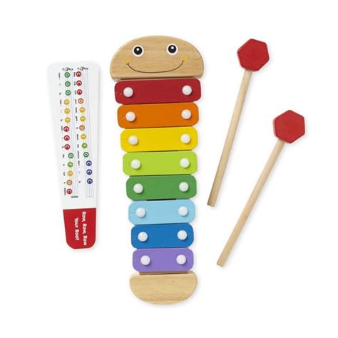 Melissa And Doug Wooden Caterpillar Xylophone Music Toy Melissa And