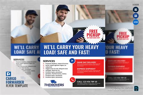 Delivery Services Flyer Graphic By Psdpixel Creative Fabrica