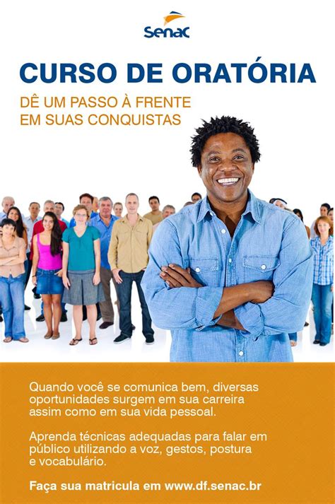 Curso De Oratória Df - Anúncio criado para o curso de oratória do SENAC DF. Conceito, texto e ...