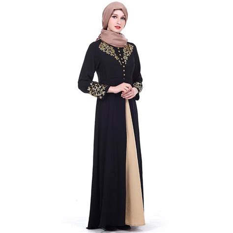 Acquista Abito Elegante Musulmano Da Donna Abaya Dubai Kaftan Abito