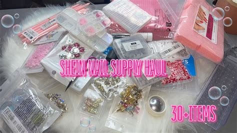 Shein Nail Supply Haul 🫧 30 Items Kayynailsit Youtube