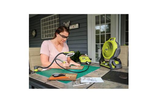 Ryobi Pcl811b One 18v Cordless Hybrid Whisper Series 7 12 In Fan Tool Only