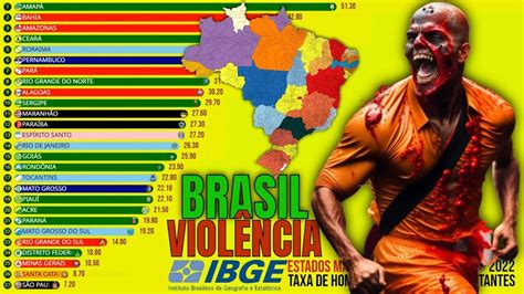 Os Estados Mais Violentos Do Brasil Taxa De Homic Dios Por Mil