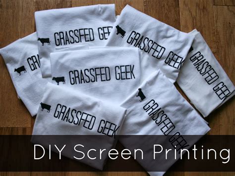 Diy Screenprint T Shirts