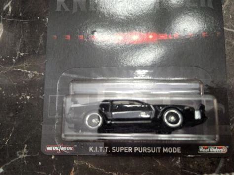 Hot Wheels Knight Rider Kitt Super Pursuit Mode Real Riders Hw Hot