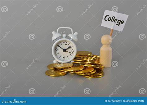 Scholarships Education Concept With Graduation Cap On Coin Money Saving