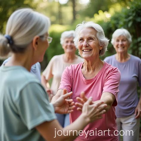 3 Free Senior Exercise Midjourney AI images | Journey AI Art
