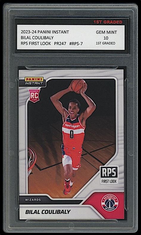 Bilal Coulibaly Panini Instant Rps First Look St Graded Rookie