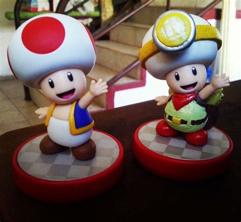 Amiibo Custom Captain Toad Cerámica Figuritas Porcelana