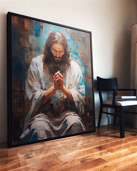 Quadro Jesus Grid Art QuadrosDecorativos