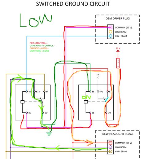 80 Series Toyota Land Cruiser Headlight Wiring Diagram Wiring Diagram