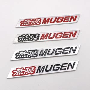 Jual New Refit 3D Metal Car Fender Trunk Nameplate Mugen Emblem Badge