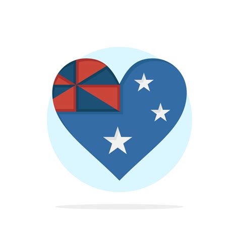 Australia Country Flag Nation Abstract Circle Background Flat color ...