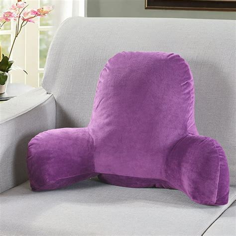 Large Plush Backrest Lumbar Back Reading Pillow with Arms,Support TV Relax Pillow Sofa Chair ...