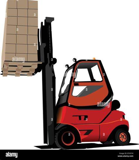 Lift Truck Forklift Vector Illustration Stock Vector Image Art Alamy