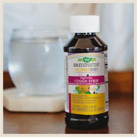 Sambucus Honeyberry Nighttime Cough Syrup For Kids With Melatonin 4