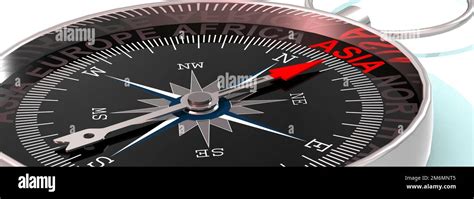 Compass Needle Pointing Word Conceptual Hi Res Stock Photography And