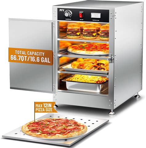 Amazon PYY Commercial Hot Box Food Warmer Cabinet 4 Tier Portable Insulated Warming Pan