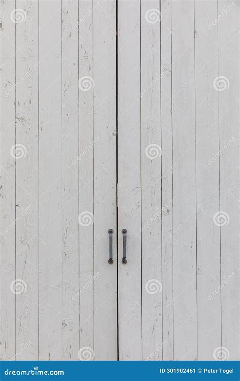 Vintage Weathered White Barn Wood Door Background: Rural Rustic Architecture Stock Image - Image ...