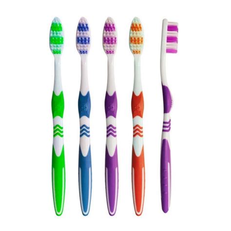 Escova De Dente Cerdas Macias Flex Veis Unidade Colorida Higiene