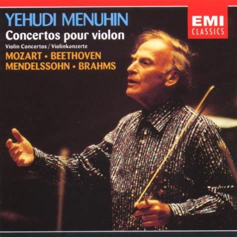 Concertos Pour Violon Yehudi Menuhin Yehudi Menuhin Amazon Fr Musique