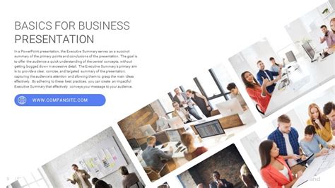 Executive Summary PowerPoint Presentation Template Design - SlideGrand