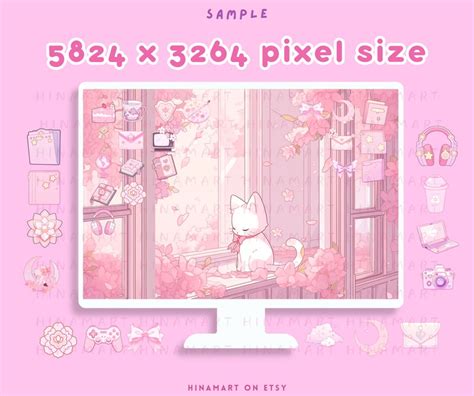 Magical Girl Desktop Set Wallpapers Icons Folders Pink Aesthetic Lofi