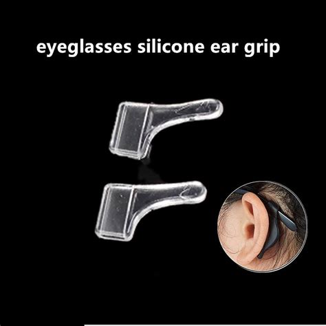 2pcs Silicone Anti Slip Glasses Ear Grip Holder Eyeglasses Temple Tip Sleeve Retainer Stopper