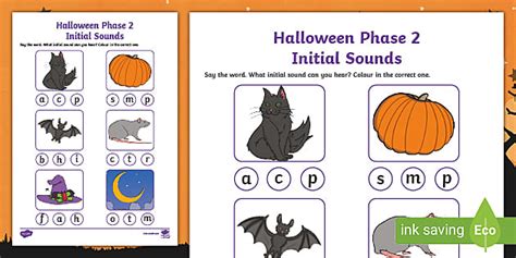 Halloween Phase Initial Sounds Activity Teacher Made