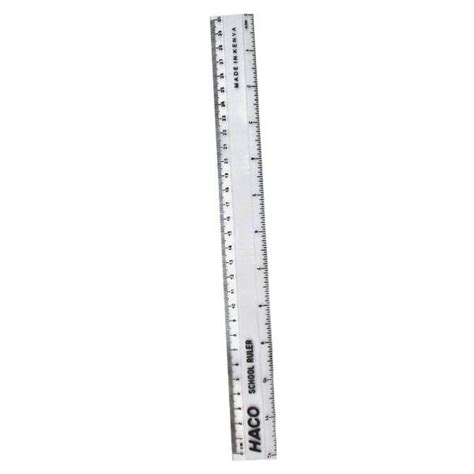 Haco Ruler Clear 30cm Stationery Soko