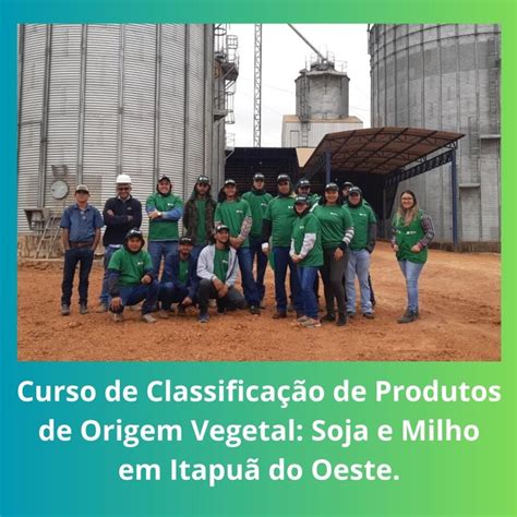 Curso De Classifica O De Produtos De Origem Vegetal Soja E Milho